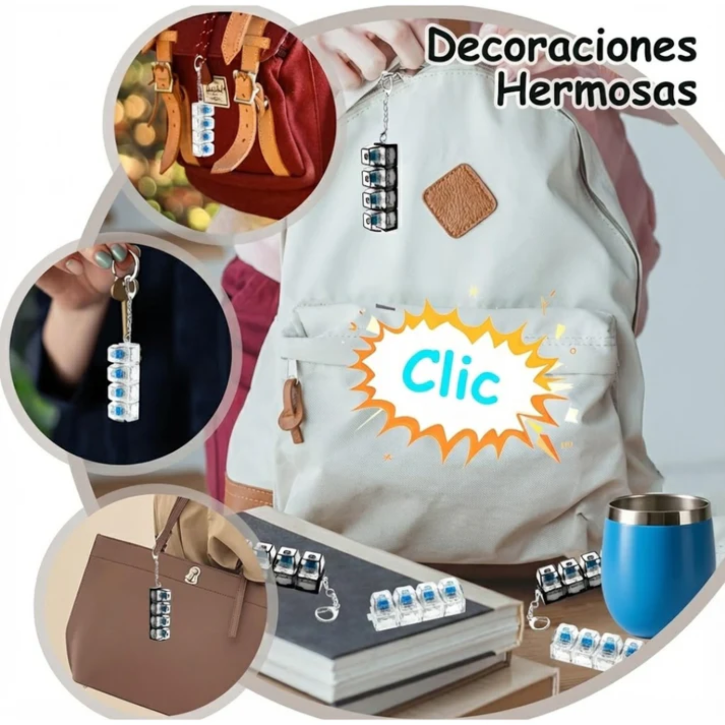 Mini Teclado Mecánico para Malos Hábitos